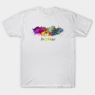 Brisbane skyline in watercolor T-Shirt